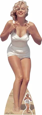 Produktbild von Monroe, Marilyn Pappaufsteller White Swim Suit
