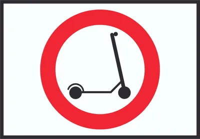 Produktbild von E- Scooter Durchfahrt verboten Symbol Schild Elektro -Tretroller Roller A3 Rückseite selbstklebend