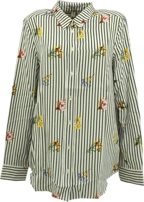 Produktbild von 30629 Seidensticker, ,  Damen Bluse, Jersey, schwarz weiß mit Blumenprint, 38