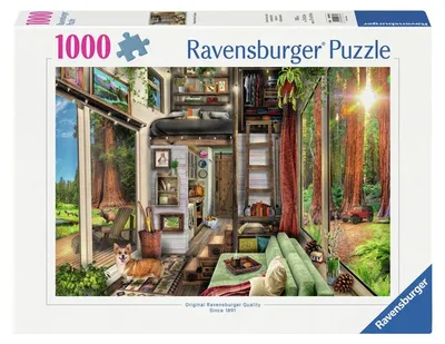 Immagine prodotto di Puzzle Ravensburger Tiny House Redwood Forest, 1000 pezzi, paesaggio