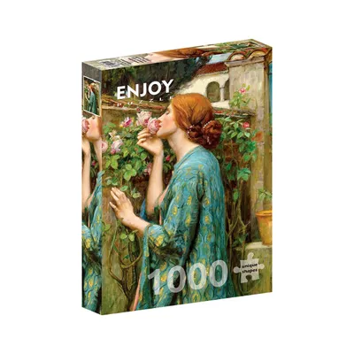 Zdjęcie produktu dla Puzzle 1000 elementów Enjoy – John William Waterhouse: Dusza róży