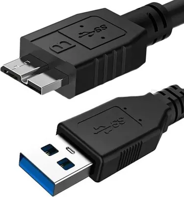 Image de Câble adaptateur Super Speed USB 3.0 Câble de données compatible avec Verbatim 53021 500 GB Store n Go / Disque dur externe