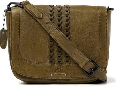 Produktbild von dR Amsterdam Handtasche | Damen Umhängetasche | Damen Leder Schultertasche | Damen Henkeltasche | Tampa - 933719 Olive
