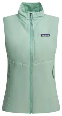 Imagen del producto de Chaqueta para mujer Patagonia, color azul, fabricada con poliéster reciclado