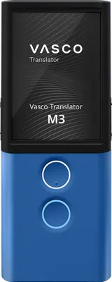 Produktbild von Vasco Translator M3 Sprachübersetzer | Übersetzungsgerät | Übersetzt lebenslang gratis | 70+ Sprachen | Spracheingabe und Sprachausgabe | Foto Übersetzer | Farbe: Blue Ocean