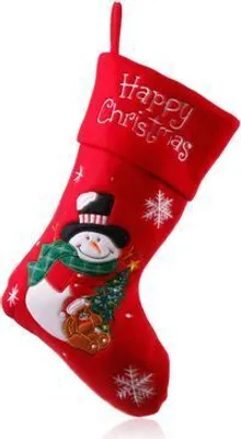 Produktbild von Weihnachtsstrumpf 40cm Schneemann
