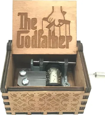 Zdjęcie produktu dla Ręczna pozytywka Ojciec chrzestny klasyczna skrzynka muzyczna z melodią z filmu The Godfather