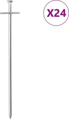 Obrázek produktu pro Stanové kolíky 24 ks 23 cm Ø 6 mm pozinkovaná ocel