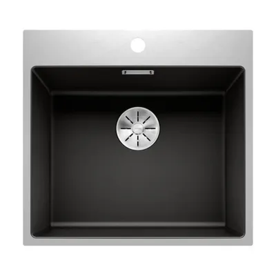 Produktbild von BLANCO SUBLINE 500-IF/A SteelFrame SILGRANIT schwarz