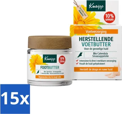 Produktbild von Kneipp - Fußbutter - Calendula - Mit Zitrusduft - 100 ml - Vorteilspack - 15 Stücke