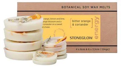 Sojawachs-Schmelz Amber, 124g, Duft Orange, 20h Brenndauer