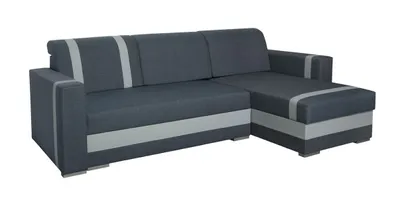 Obrázok produktu pre Rozkladacia rohová sedačka BOKEL - šedá  / modrá