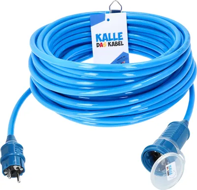 Produktbild von Kalle Verlängerungskabel Schuko blau 2,5mm² Extreme Blau IP44 15 Meter