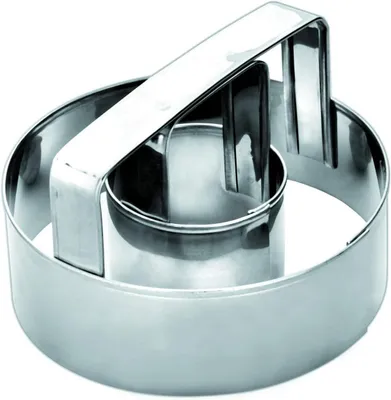 Produktbild von Donut-Ausstecher – Keksausstecher – Zum Backen – Edelstahl – 75 cm – Silber