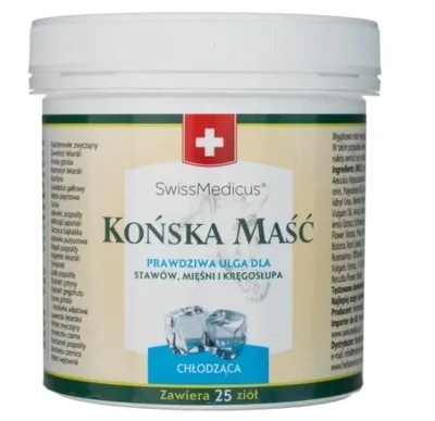 Obrázok produktu pre Kôňska Masť Chladivá SwissMedicus, Objem 250 ml