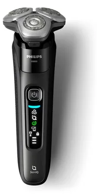 Produktbild von Philips Series i9000 i9000 X9000/30 Elektrischer Nass- und Trockenrasierer mit SkinIQ, Rotationstrasierer, Schwarz, Triple-Action Lift & Cut System; Dual SteelPrecision blades, LED, GroomTribe; Connects via Bluetooth, Replace every 2 yrs with SH91