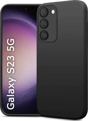 Image de Coque en silicone pour Samsung Galaxy S23 5G, noire, mate, fine, SM-S911B