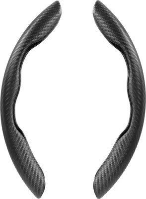 Produktbild von 2 x Non-slip Carbon Fiber Steering Wheel Cover Segmented Steering Wheel Protector Non-Slip and Durable Steering Wheels Any Size