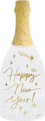 Produktbild von Servietten Champagner "Happy New Year" 20Stk./7x19cm