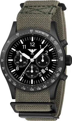 KHS PLABSSC.DFSGO Herrenuhr Platoon Solar Chronograph Grau/Schwarz 1