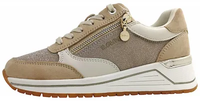 Produktbild von s.Oliver sportlicher Schnürer Beige in Gr. 36