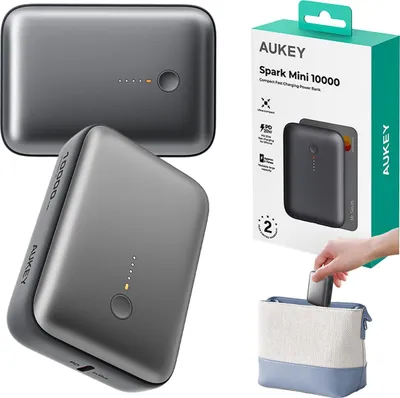Zdjęcie produktu dla AUKEY 157000, 10000 mAh, Power Delivery, 15 W, Szary