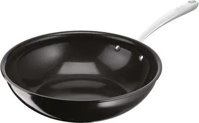 Produktbild von 28 cm großer wok aus schwarzem aluminium Lagostina 010275041828