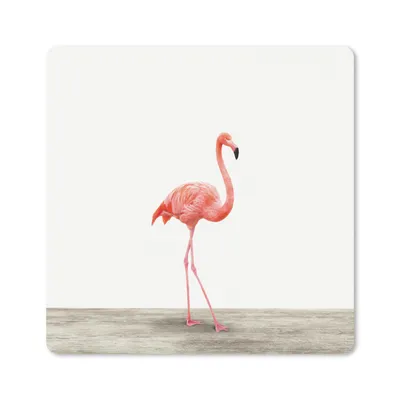 Produktbild von MuchoWow® Mauspad Mousepad Tiere - Flamingo - Rosa 20x20 cm - Mousepads - Maus Mat - Pad - Mausunterlage - Desk Mat - Bureauartikeln