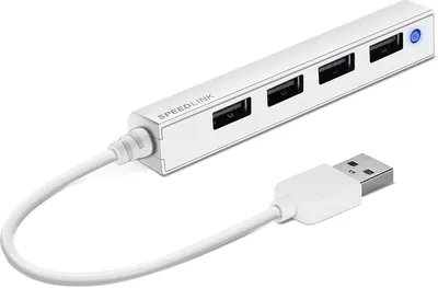 Obrázok produktu pre Speedlink USB-HUB SNAPPY SLIM, 4-Port, Passiv, weiß retail