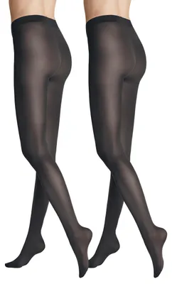 Produktbild von Hudson Damen Strumpfhosen Simply 40 2-Pack matt 40 den anthrazit 48/50