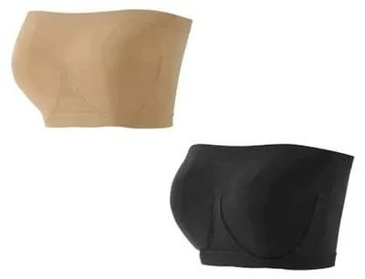 Zdjęcie produktu dla Biustonosz bandeau damski bez ramiączek bezszwowy wkładkami dla kobiet 2
