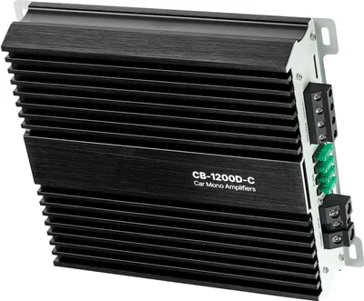 Obrázek produktu pro Monoblokový zesilovač do auta SucceBuy 1200 W RMS MAX 1/2/4 Ohm, audio zesilovač třídy D s dálkovým ovládáním pro ovládání úrovně subwooferu, nízkofrekvenčního filtru, nastavení basů, ovládání fáze a hlasitosti