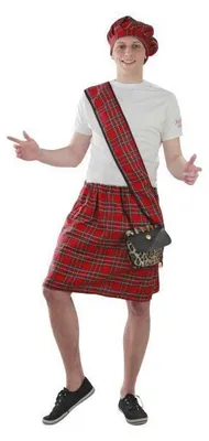 Produktbild von Kostüm Schotte Schottenrock Schottland Karneval Kostüme, Größe:XXL