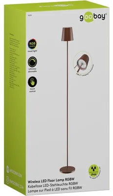 Produktbild von Kabellose LED-Stehleuchte, Größe XL, 122 cm, RGBW, kupferfarben