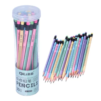 Immagine prodotto di 30Pcs HB Matita antiscivolo multicolore con gomma Strumenti di disegno per bambini studenti scrittura
