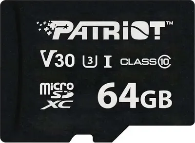 Obrázek produktu pro PATRIOT MEMORY Patriot Memory VX Series 64 GB MicroSDXC UHS-I Class 10