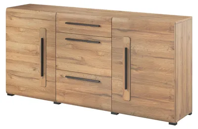 Produktbild von Sideboard Toro Kommode 180x39x86cm MDF Eiche Grandson 2-türig
