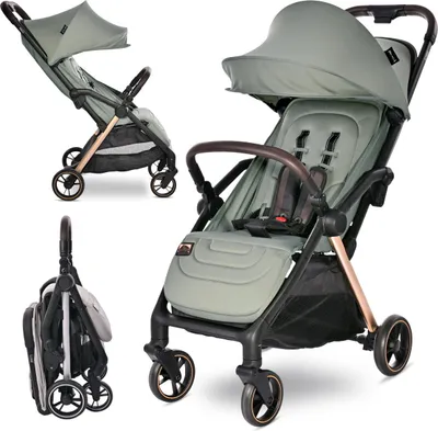 Produktbild von Lorelli Loret Reisebuggy – leicht, Autofold, bis 22 kg, Liegeposition, verstellbare Rückenlehne & Fußstütze, 5-Punkt-Gurt, kompakt faltbar