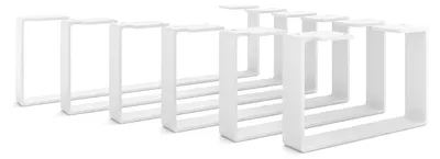 Imagen del producto de Patas de madera para muebles, 15 cm de altura, color blanco