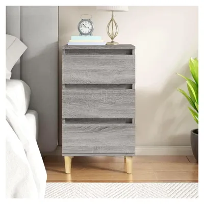 Produktbild von Nachttisch Grau Sonoma 40x35x70 cm Holzwerkstoff