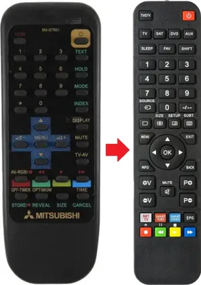 Produktbild von Fernbedienung passend für MITSUBISHI RM07901