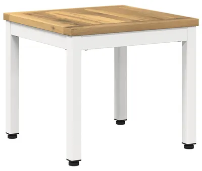 Productafbeelding van Salontafel, wit, 40 x 40,5 x 36 cm, massief acaciahout