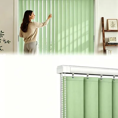 Imagen del producto de Persiana vertical opaca del 50% para puertas correderas