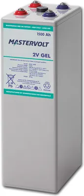 Produktbild von Mastervolt 2V Traktionsgel Batterie MVSV1500