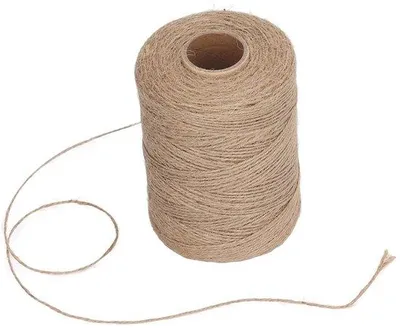 Image de Tissu de jute, 300 mètres, double épaisseur, idéal pour les travaux manuels et la décoration