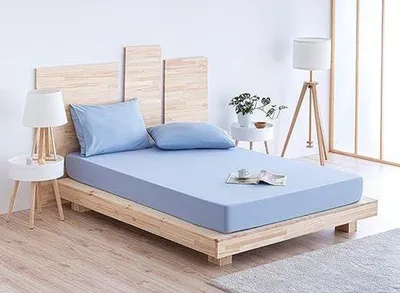 Obrázok produktu pre Mäkké bavlnené prestieradlo, 100 % bavlna, priedušné, 80 x 190 cm