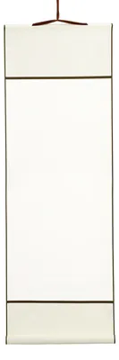 Leere Kalligrafie-Rolle, 32,5 x 98 cm, Papier, weiß
