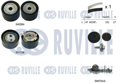 Produktbild von RUVILLE 59001 Umlenkrolle Zahnriemen
