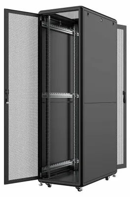 Produktbild von Lanview Schrank Netzwerkschrank - 600 x 1000 mm, server line - freistehend - Schwarz, RAL 9005 - 42HE - 48.3 cm (19")