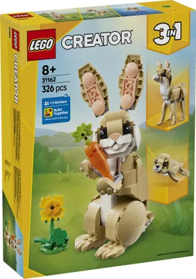 Produktbild von LEGO Creator 3in1 Häschen - Modell umbaubar in eine Lama Figur oder Spielzeug Robbe - Bauset mit Tieren für Kinder - Geburtstagsgeschenk für Mädchen und Jungen ab 8 Jahren 31162